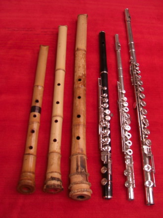 Verschiedene Flöten